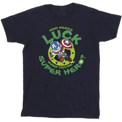Absolute Cult - Captain America Luck - Navyblau - T-Shirt Absolute Cult - Captain America Luck - Navyblau - T-Shirt