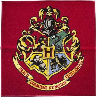 Quantum Mechanix Harry Potter Emblem Rug - Official Hogwarts Crest, Non-slip, 80cm Quantum Mechanix Harry Potter Emblem Rug - Official Hogwarts Crest, Non-slip, 80cm