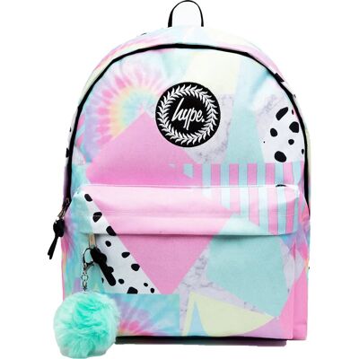 Sac à dos Pastel Collage Hype Rose - Sac à dos - Publicité Sac à dos Pastel Collage Hype Rose - Sac à dos - Publicité
