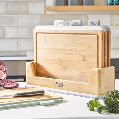 Cooks Professional - Index - Bamboo - Cutting Board Set Cooks Professional - Index - Bamboo - Cutting Board Set