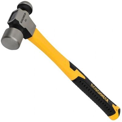 Roughneck Fibreglass Ball Pein Hammer - 40oz - Black and Yellow Roughneck Fibreglass Ball Pein Hammer - 40oz - Black and Yellow