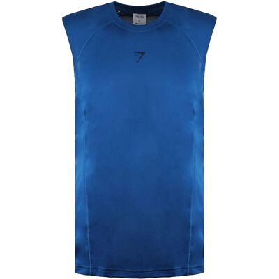 Gymshark Model GMTK4342 Teal Mouwloze Tanktop - Sportkleding Gymshark Model GMTK4342 Teal Mouwloze Tanktop - Sportkleding