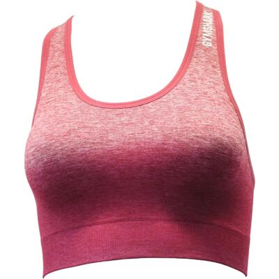 Gymshark Burgundy Womens Adapt Ombre Seamless Sports Bra - XS Gymshark Burgundy Womens Adapt Ombre Seamless Sports Bra - XS