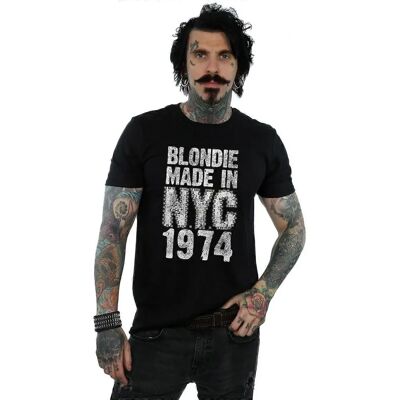 Absolute Cult Blondie Herren Punk NYC Schwarz Slim Fit T-Shirt Absolute Cult Blondie Herren Punk NYC Schwarz Slim Fit T-Shirt