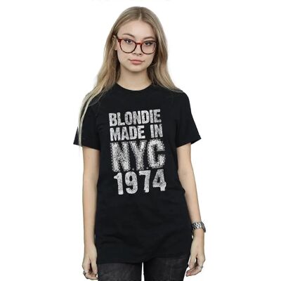 Blondie Women's Black Boyfriend T-shirt - Casual Punk NYC Blondie Women's Black Boyfriend T-shirt - Casual Punk NYC