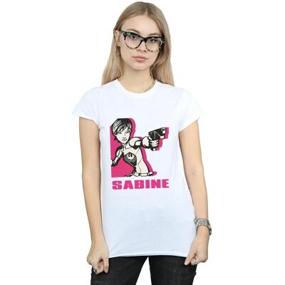 Absolute Cult Star Wars Sabine T-Shirt Weiß - Frauen Rebell - T-Shirt Absolute Cult Star Wars Sabine T-Shirt Weiß - Frauen Rebell - T-Shirt