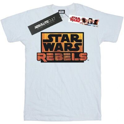 Absolute Cult Star Wars Herren Rebels Logo T-Shirt Weiß Klein - T-Shirt Absolute Cult Star Wars Herren Rebels Logo T-Shirt Weiß Klein - T-Shirt