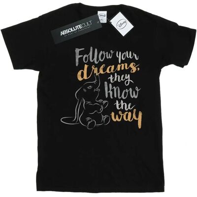 Absolute Cult Disney Dumbo Podążaj za Swoim Marzeniem T-Shirt - Czarny Absolute Cult Disney Dumbo Podążaj za Swoim Marzeniem T-Shirt - Czarny