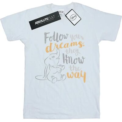 Absolute Cult Disney Dumbo Podążaj za Swoim Marzeniem T-Shirt - Biały - Small Absolute Cult Disney Dumbo Podążaj za Swoim Marzeniem T-Shirt - Biały - Small
