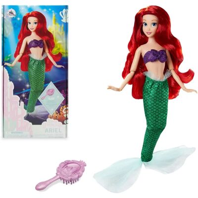 Boneca Ariel Disney - A Pequena Sereia - Boneca e Escova Boneca Ariel Disney - A Pequena Sereia - Boneca e Escova