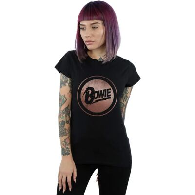 David Bowie Black Rose Gold Slim Fit T-Shirt - Clothing David Bowie Black Rose Gold Slim Fit T-Shirt - Clothing