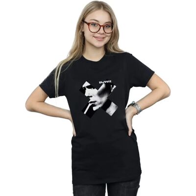 David Bowie Schwarzes Boyfriend Baumwoll T-Shirt - Casual Musik Merch David Bowie Schwarzes Boyfriend Baumwoll T-Shirt - Casual Musik Merch