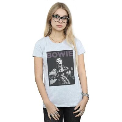 David Bowie Grey Slim Fit Rock T-Shirt - T-Shirt David Bowie Grey Slim Fit Rock T-Shirt - T-Shirt