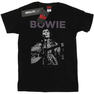 David Bowie Schwarzes Baumwoll-T-Shirt - Rockposter - Damengröße 18/20 David Bowie Schwarzes Baumwoll-T-Shirt - Rockposter - Damengröße 18/20