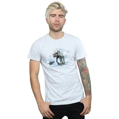 Absolute Cult Star Wars Herren AT-AT Rentier T-Shirt - Weihnachten Absolute Cult Star Wars Herren AT-AT Rentier T-Shirt - Weihnachten