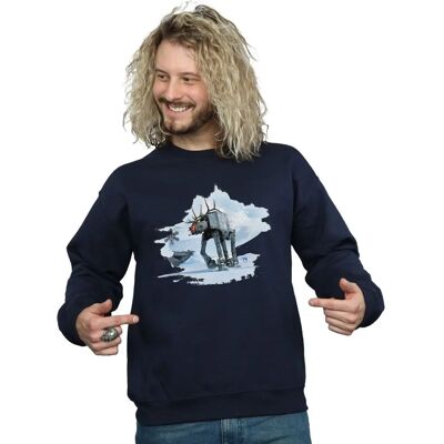 Absolute Cult Star Wars Herren Christmas AT-AT Rentier Sweatshirt - Sweatshirt Absolute Cult Star Wars Herren Christmas AT-AT Rentier Sweatshirt - Sweatshirt