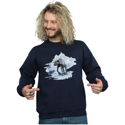 Absolute Cult Star Wars Herren Weihnachts AT-AT Rentier Sweatshirt - Sweatshirt Absolute Cult Star Wars Herren Weihnachts AT-AT Rentier Sweatshirt - Sweatshirt