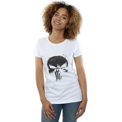 Biała koszulka Marvel Punisher - Logo czaszki Biała koszulka Marvel Punisher - Logo czaszki