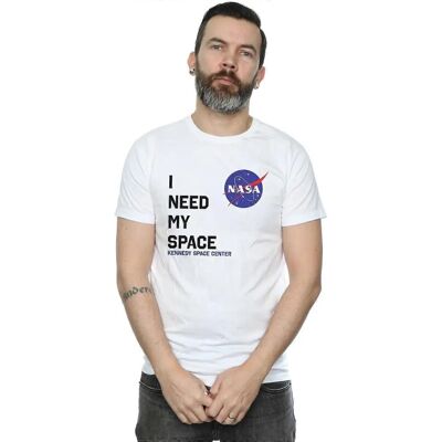 NASA Herren Ich Brauche Mein Weltall Weiß T-Shirt NASA Herren Ich Brauche Mein Weltall Weiß T-Shirt