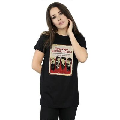 Absolute Cult Supernatural Damska Czarna Koszulka - Casualny fanowski prezent Absolute Cult Supernatural Damska Czarna Koszulka - Casualny fanowski prezent