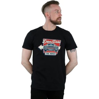 Super.Natural Męska Supernatural Driver Picks The Music T-Shirt - Czarny - Rozmiar: 48/Regular Super.Natural Męska Supernatural Driver Picks The Music T-Shirt - Czarny - Rozmiar: 48/Regular