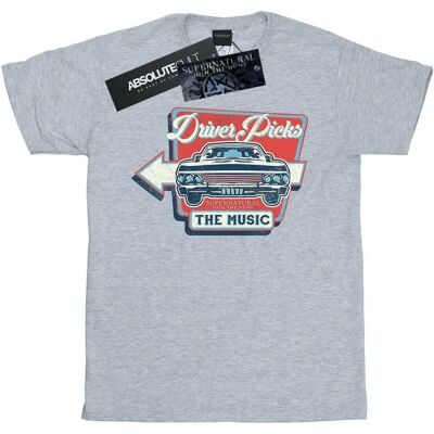 Super.Natural Herren Supernatural Driver Picks The Music T-Shirt - Grau - Größe: Regular/36 - T-Shirt Super.Natural Herren Supernatural Driver Picks The Music T-Shirt - Grau - Größe: Regular/36 - T-Shirt