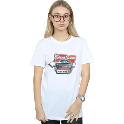 Absolute Cult Supernatural Damen Fahrer Wählt Die Musik Boyfriend T-Shirt Absolute Cult Supernatural Damen Fahrer Wählt Die Musik Boyfriend T-Shirt