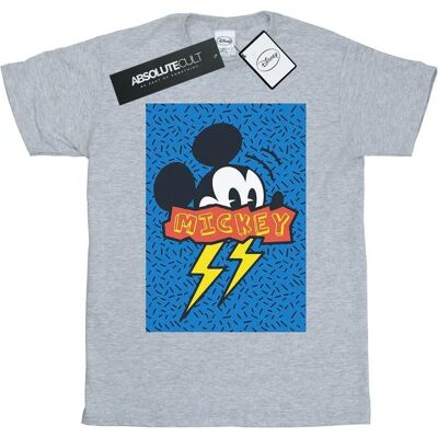 Disney Mickey Mouse 90er Jahre Flash Boyfriend T-Shirt Sportgrau Disney Mickey Mouse 90er Jahre Flash Boyfriend T-Shirt Sportgrau