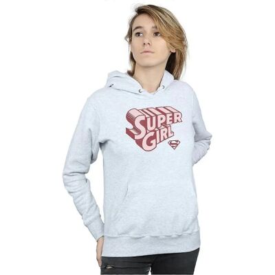 DC Comics Supergirl Hoodie - Schwerer Baumwollmix - Official DC Comics Supergirl Hoodie - Schwerer Baumwollmix - Official