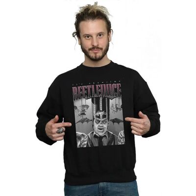 Absolute Cult Beetlejuice Schwarzes Sweatshirt - Männer Zirkus Hommage - Produkttyp Absolute Cult Beetlejuice Schwarzes Sweatshirt - Männer Zirkus Hommage - Produkttyp