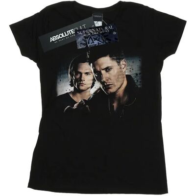 Damska koszulka Supernatural Sam i Dean Plakat - Czarna - Koszulka Damska koszulka Supernatural Sam i Dean Plakat - Czarna - Koszulka
