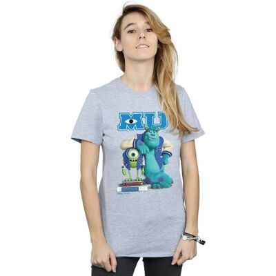 Disney Herren Monsters University Baumwoll Boyfriend T-Shirt - Sport Grey Disney Herren Monsters University Baumwoll Boyfriend T-Shirt - Sport Grey