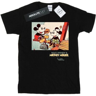 Absolute Cult - Disney Mickey Mouse Building - Schwarz - T-Shirt Absolute Cult - Disney Mickey Mouse Building - Schwarz - T-Shirt