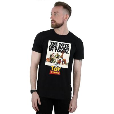 Disney Toy Story Zwarte Slanke Pasvorm T-Shirt Disney Toy Story Zwarte Slanke Pasvorm T-Shirt