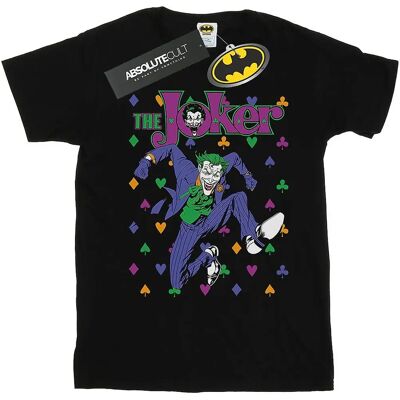 Absolute Cult DC Comics Batman Joker Cards Jump Boyfriend Fit T-Shirt Absolute Cult DC Comics Batman Joker Cards Jump Boyfriend Fit T-Shirt