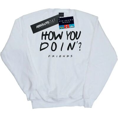 Absolute Cult Friends XL Weiß Sweatshirt - Sweatshirt Absolute Cult Friends XL Weiß Sweatshirt - Sweatshirt