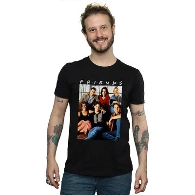 Absolute Cult Friends Herren Gruppenfoto T-Shirt - Schwarz XXL Absolute Cult Friends Herren Gruppenfoto T-Shirt - Schwarz XXL