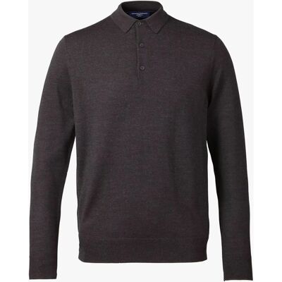 Charles Tyrwhitt Charcoal Grey Merino Wool Polo Jumper - Jumper Charles Tyrwhitt Charcoal Grey Merino Wool Polo Jumper - Jumper