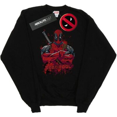 Absolute Cult Marvel Deadpool Herren Splat Sweatshirt - Sweatshirt Absolute Cult Marvel Deadpool Herren Splat Sweatshirt - Sweatshirt