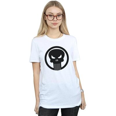 Marvel Punisher Totenkopf Boyfriend T-Shirt - Lässiges Oberteil Marvel Punisher Totenkopf Boyfriend T-Shirt - Lässiges Oberteil