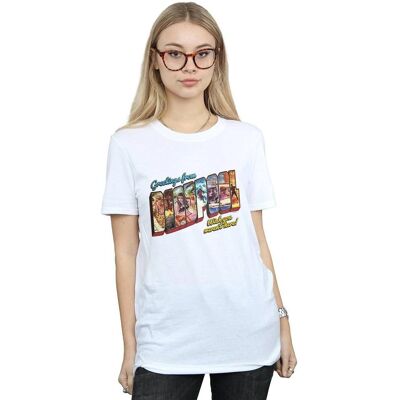 Absolute Cult Marvel Deadpool Greetings Boyfriend Fit T-Shirt - T-Shirt Absolute Cult Marvel Deadpool Greetings Boyfriend Fit T-Shirt - T-Shirt