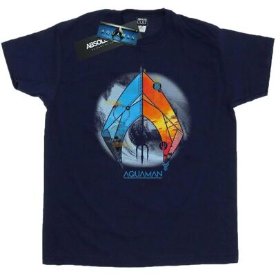 Absolute Cult - Aquaman Tropenlogo - Navy Blau - Large - T-Shirt Absolute Cult - Aquaman Tropenlogo - Navy Blau - Large - T-Shirt