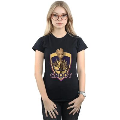 Marvel Groot Badge Black T-Shirt - T-Shirt Marvel Groot Badge Black T-Shirt - T-Shirt