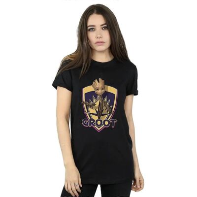 Absolute Cult Marvel Groot Badge Boyfriend T-Shirt - T-Shirt Absolute Cult Marvel Groot Badge Boyfriend T-Shirt - T-Shirt