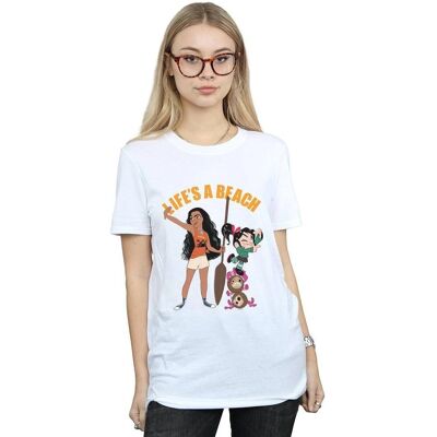 Disney Wreck It Ralph Moana Vanellope Boyfriend Fit T-Shirt Disney Wreck It Ralph Moana Vanellope Boyfriend Fit T-Shirt