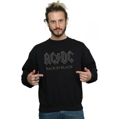 Absolute Cult AC/DC Męska Bluza Back In Black - Bluza Absolute Cult AC/DC Męska Bluza Back In Black - Bluza