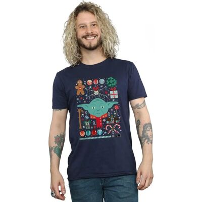 Absolute Cult Star Wars Yoda Navy Blue XXX-Large - T-Shirt Absolute Cult Star Wars Yoda Navy Blue XXX-Large - T-Shirt