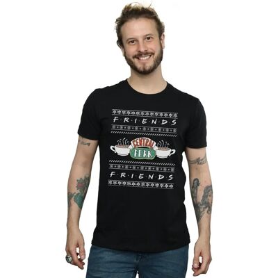 Friends Schwarzes XL Slim Fit T-Shirt Friends Schwarzes XL Slim Fit T-Shirt