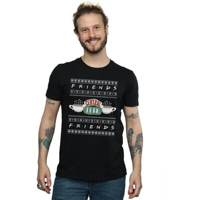 Friends Schwarz XXL Slim Fit T-Shirt Friends Schwarz XXL Slim Fit T-Shirt