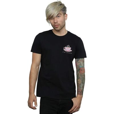 Absolute Cult Friends Herren Kaffee Tasse Brust Druck T-Shirt - T-Shirt Absolute Cult Friends Herren Kaffee Tasse Brust Druck T-Shirt - T-Shirt